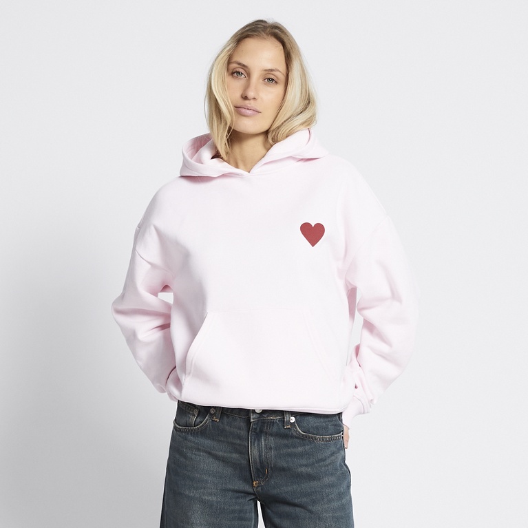 Printed heavy hoodie "Hilma Printed" Light Pink